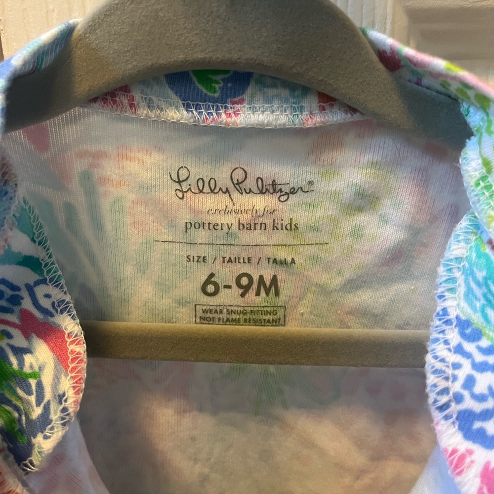 Lilly Pulitzer Colorful Kids One Piece Footie - Picture 3 of 3
